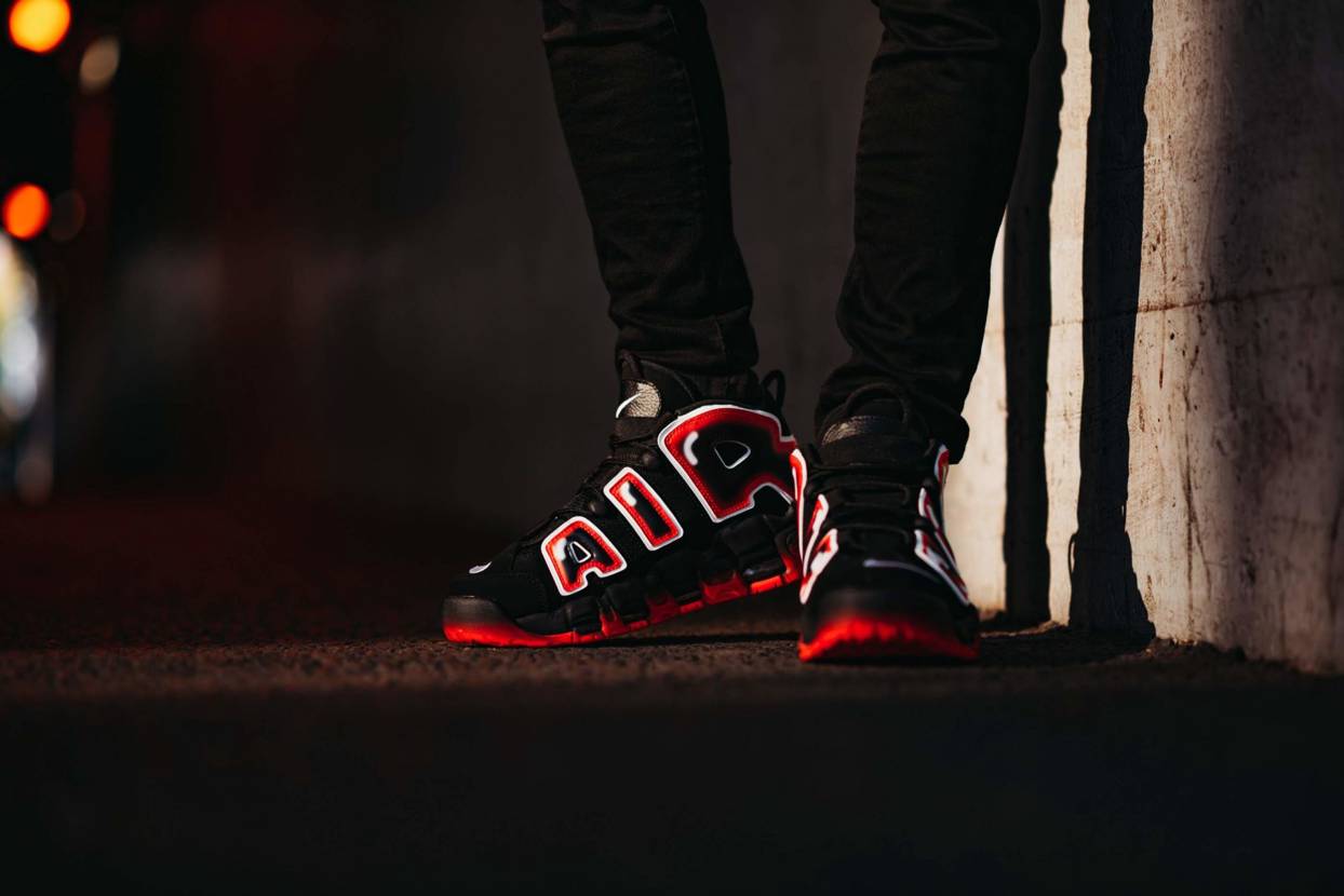 NIKE ナイキ AIR MORE UPTEMPO 'LASER CRIMSON' エア モア アップテンポ 