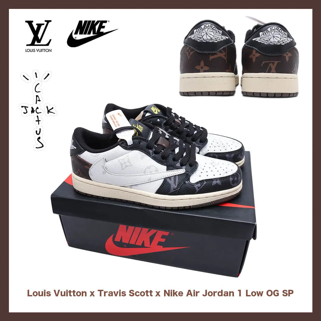 【日本未入荷】LOUIS VUITTON X TRAVIS SCOTT X NIKE AIR JORDAN 1 LOW OG SP