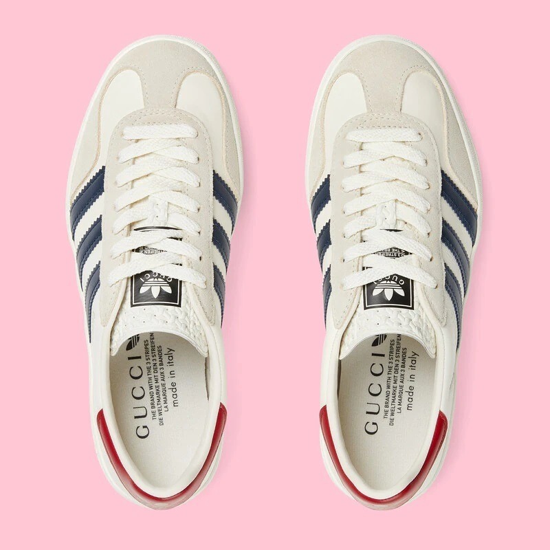 【GUCCI】× ADIDASコラボ Gazelle スニーカー(白)