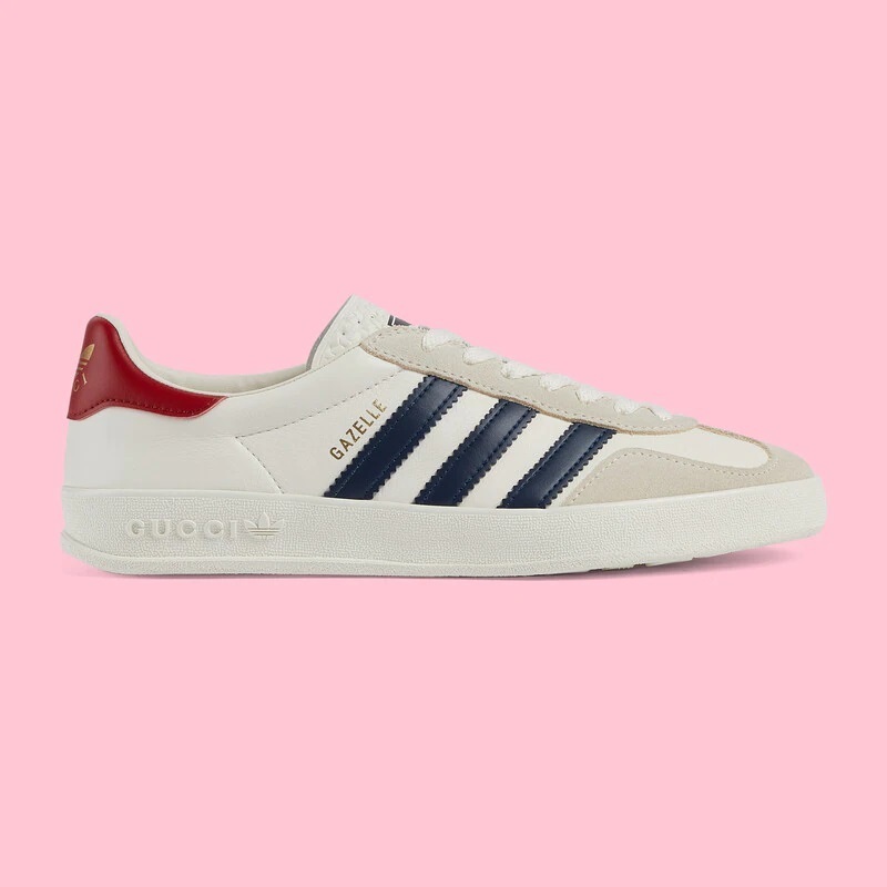 【GUCCI】× ADIDASコラボ Gazelle スニーカー(白)