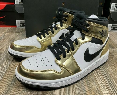 NIKE ナイキ AIR JORDAN 1 MID SE 'METALLIC GOLD' エア ジョーダン ワン ミッド スペシャルエディション 
