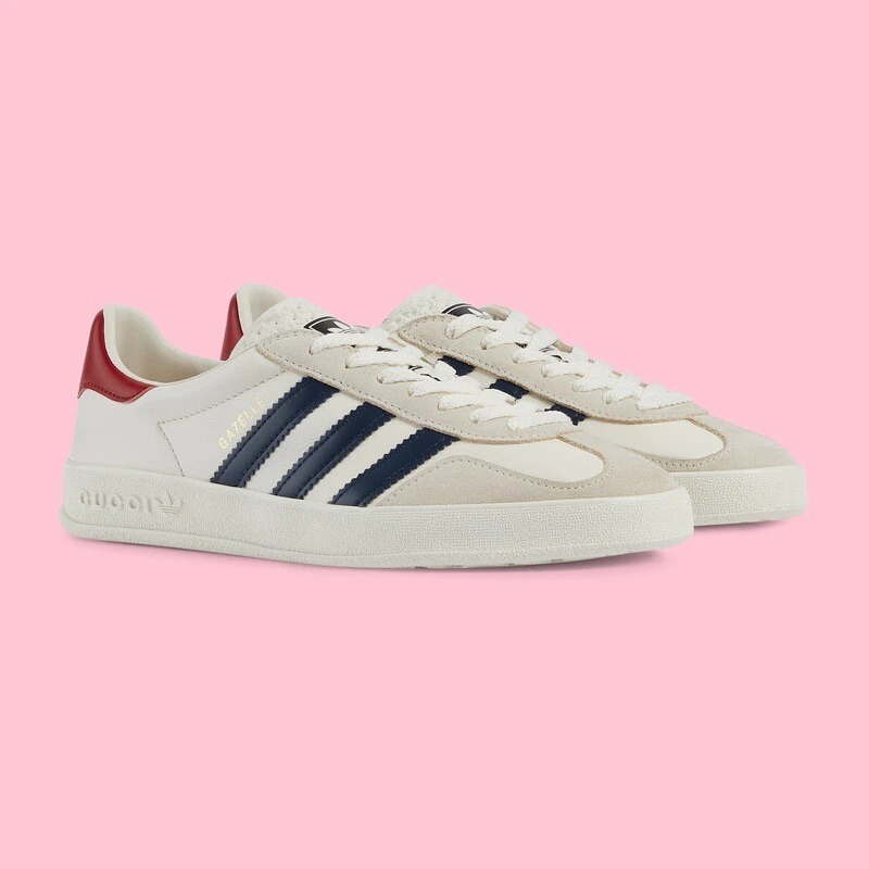 【GUCCI】× ADIDASコラボ Gazelle スニーカー(白)