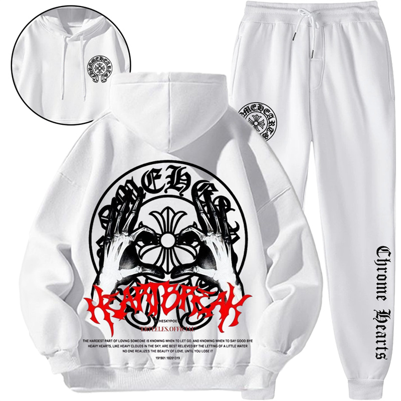 【 Chrome Hearts 】個性的なアメリカンストリートファッションのパーカースーツです