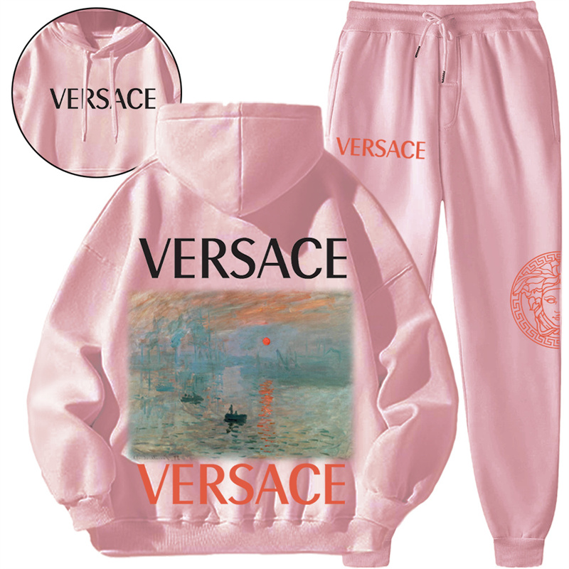 【 Givenchy 】印象派の油絵のファッションデザインのスタイルの衛衣のセットです