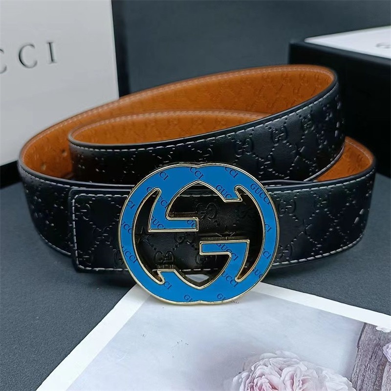 GUCCIメンズ本革ビジネスベルト17 SS93998
