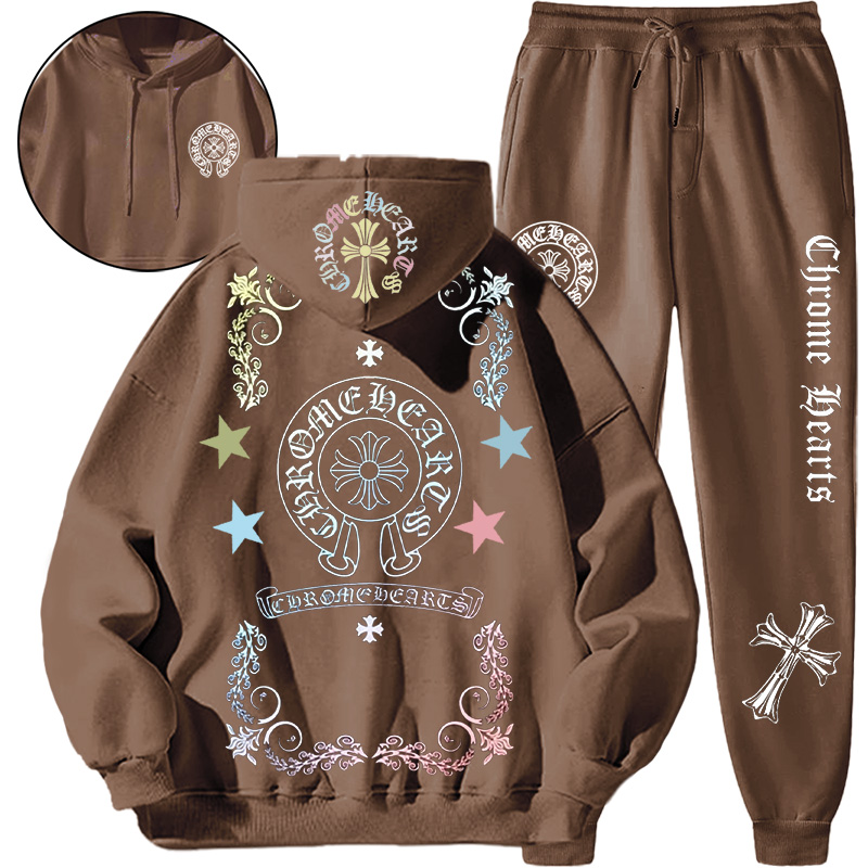 【 Chrome Hearts 】高級ストリートスタイルのファッションデザインのパーカースーツです