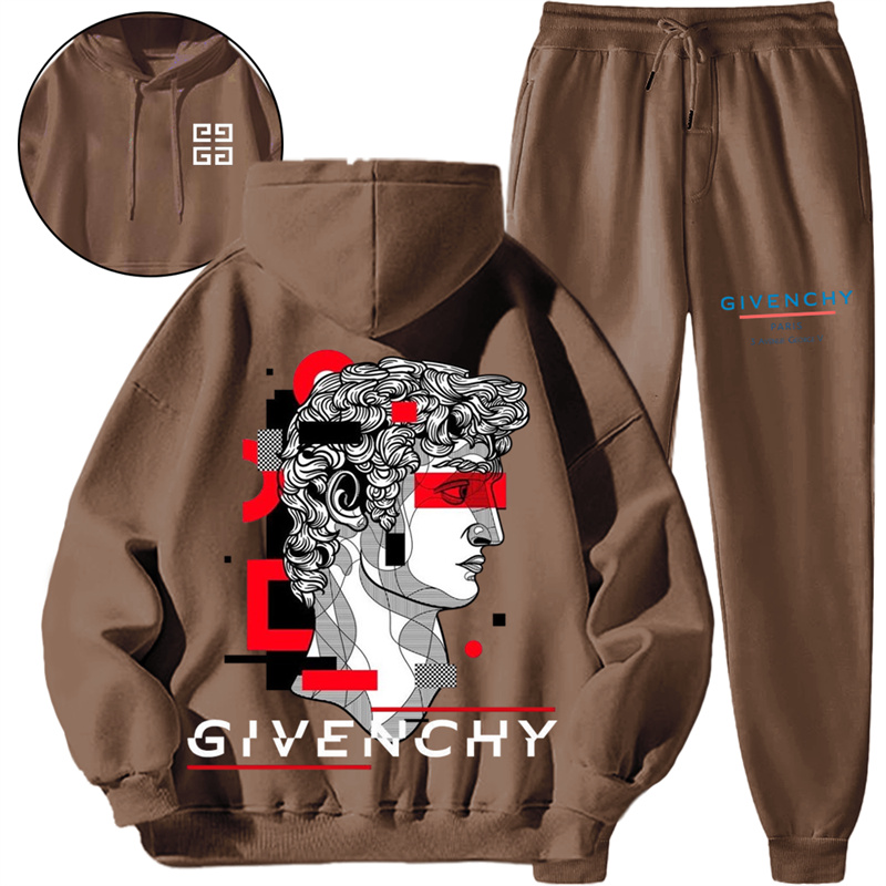 【 Givenchy 】西欧の彫像ファッションデザインファッションパーカーのセットです