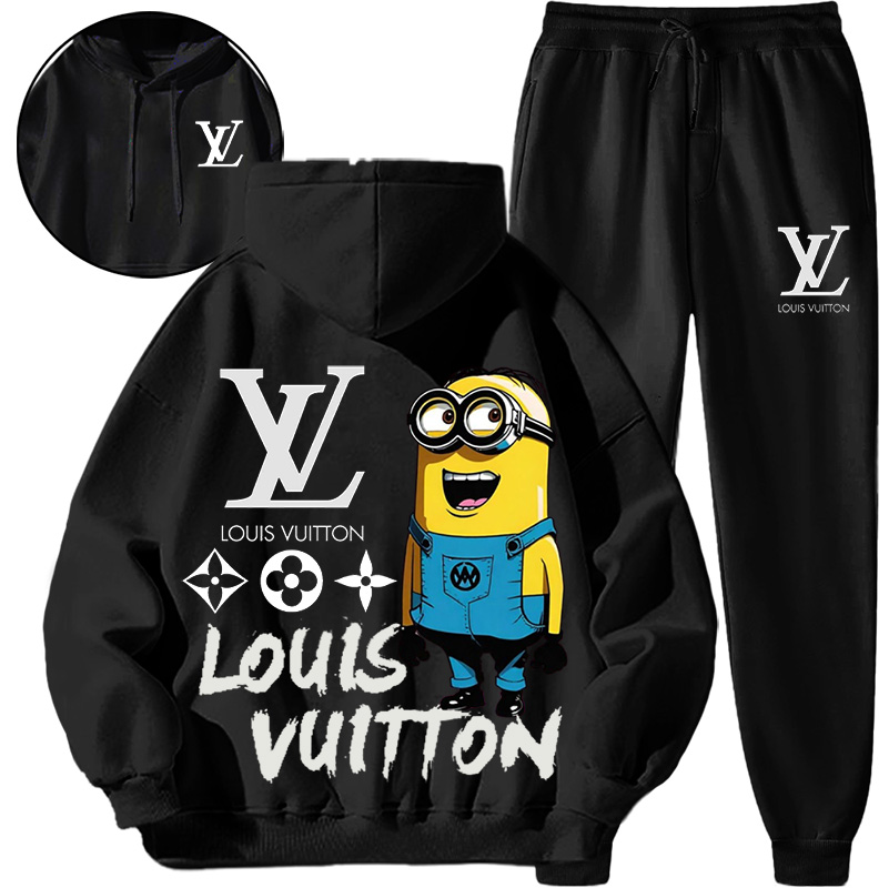 【 Louis Vuitton Malletier 】かわいいミニオンデザインのおしゃれなパーカーのセットです