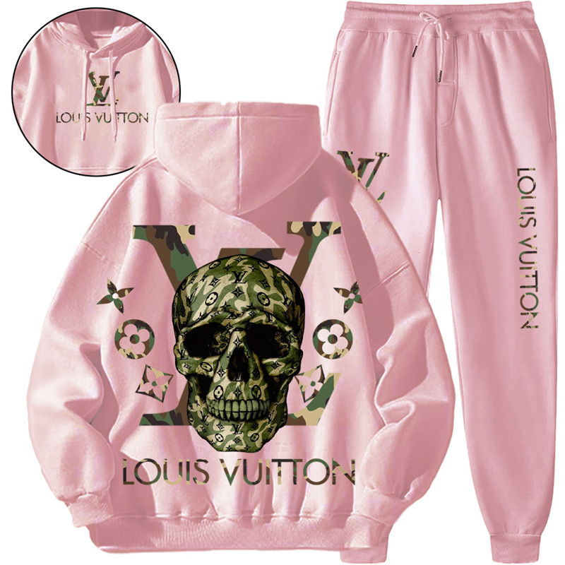 【 Louis Vuitton】迷彩ストリートファッションスタイルドクロパーカーのスーツです