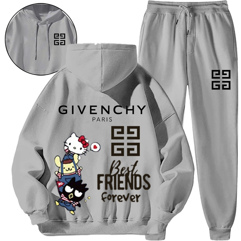 【 Givenchy 】かわいいデザインの猫連名ファッションパーカーのセットです