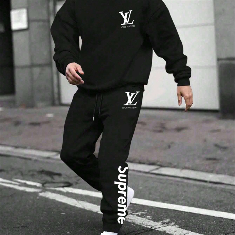 【LOUIS VUITTON & SUPREME】グラフィティアート風のぬいぐるみキャラクターですパーカーのスーツです