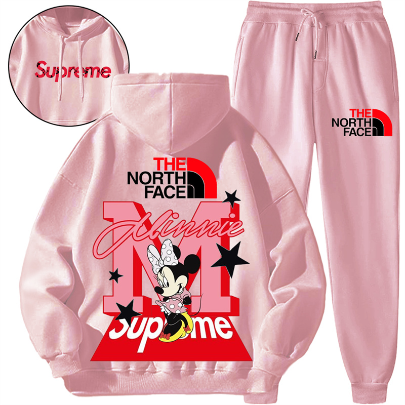 【 Supreme x The North 】箇性的なデザインのブランドの衛衣のスーツです