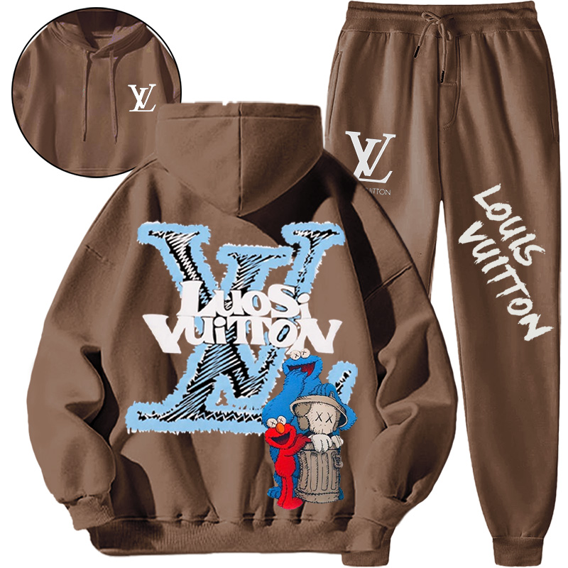 【 Louis Vuitton Malletier 】連名デザインのファッションスタイル箇性的な衛衣のセットです