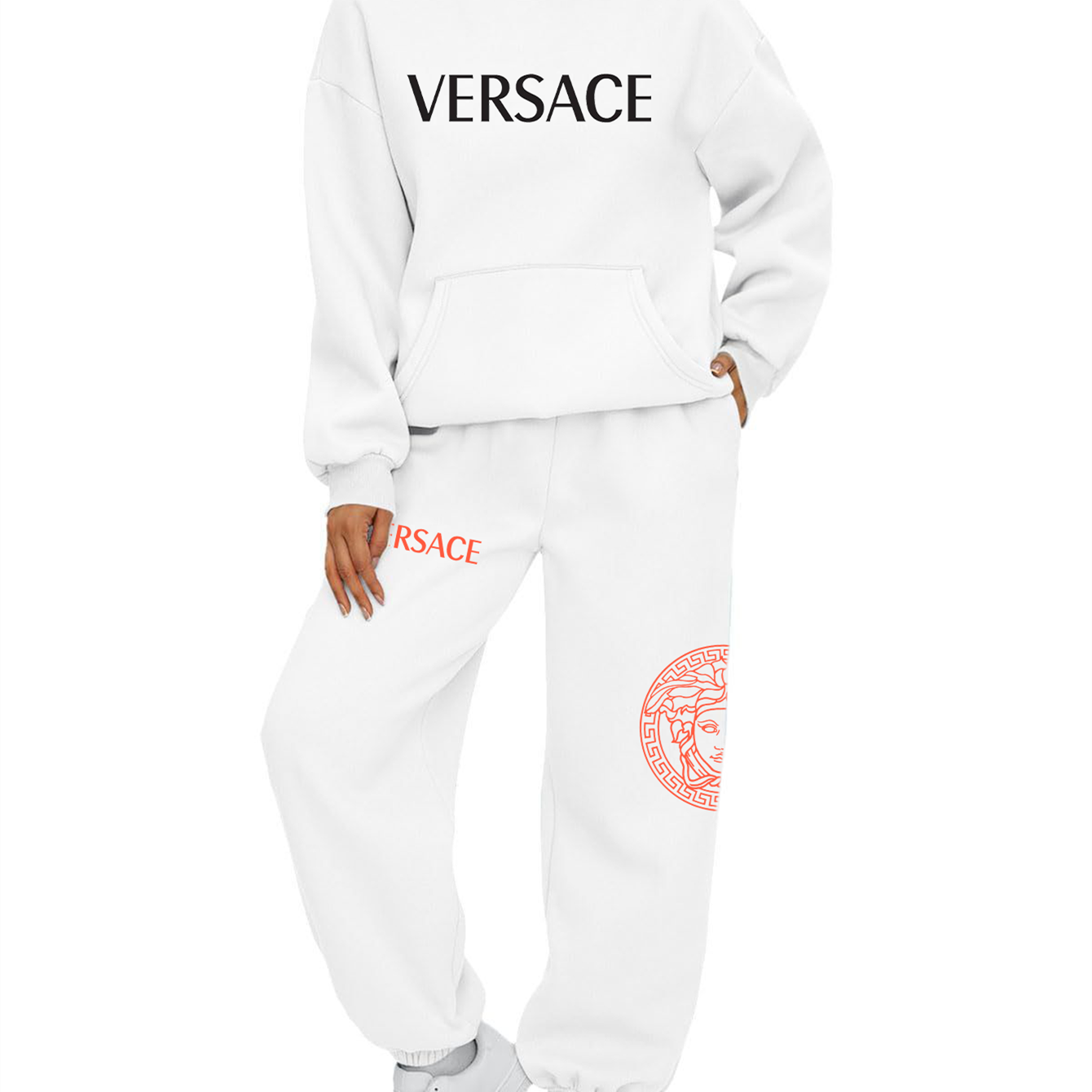 【 Givenchy 】印象派の油絵のファッションデザインのスタイルの衛衣のセットです