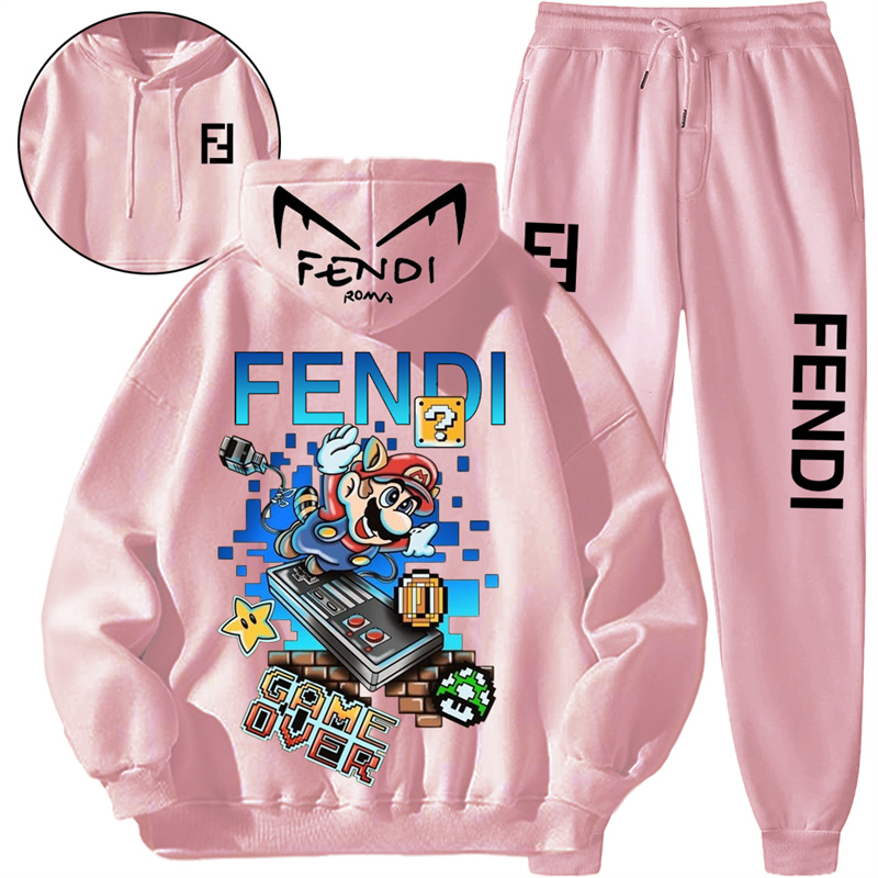 【 Fendi 】】ピクセルマリオファッションパーカーセットです