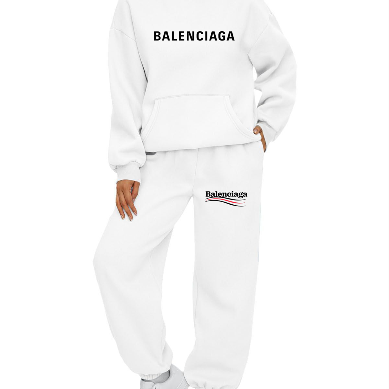 【 Balenciaga】彫像の箇性的なファッションブランドの衛衣のスーツです