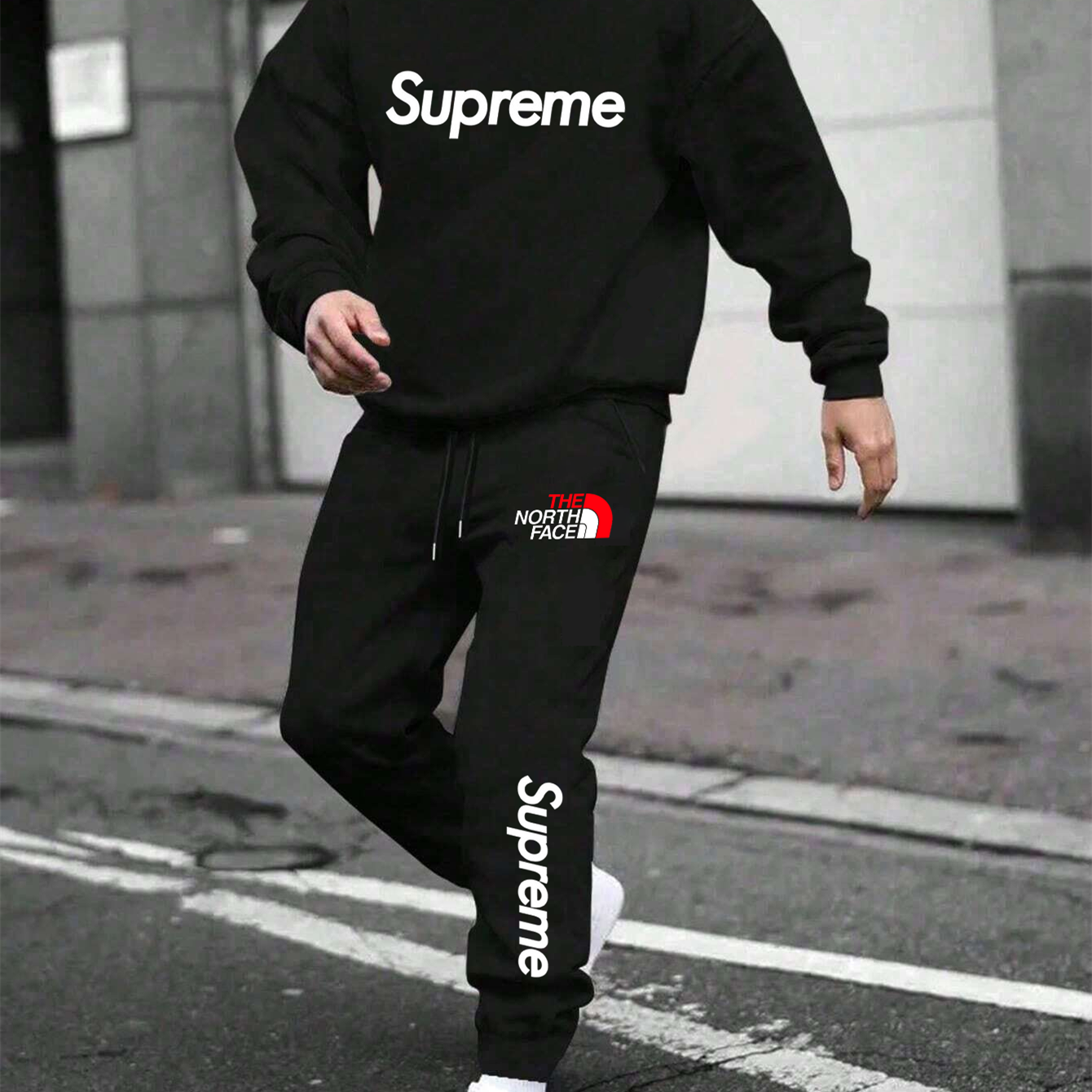 【 Supreme x The North Face 】ミュージックマウスファッション連名パーカーセットです