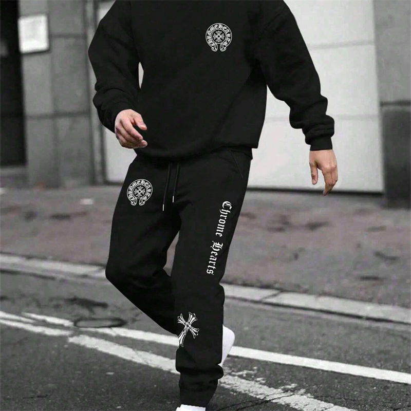 【 Chrome Hearts 】高級ストリートスタイルのファッションデザインのパーカースーツです