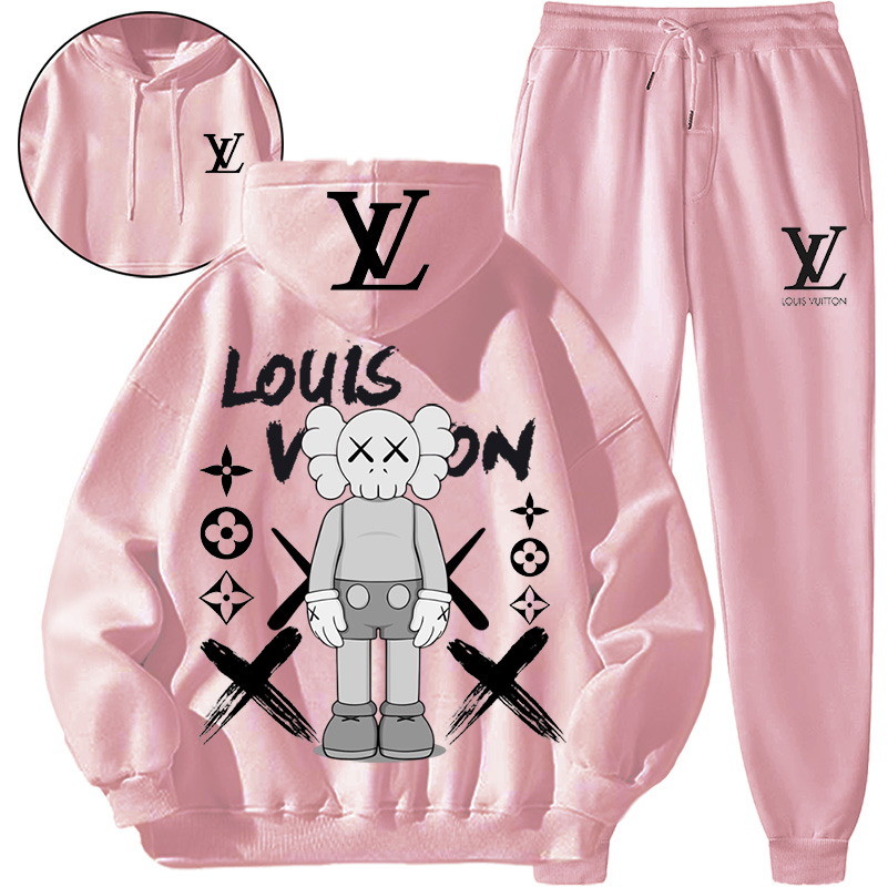 【 Louis Vuitton Malletier 】ユニークな配列デザインがおしゃれなパーカーのスーツです