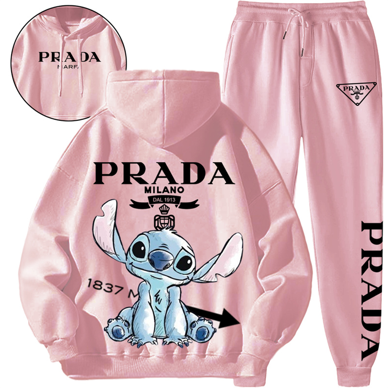 【PRADA】色水墨のスタイルです犬のキャラクターですパーカーのスーツです