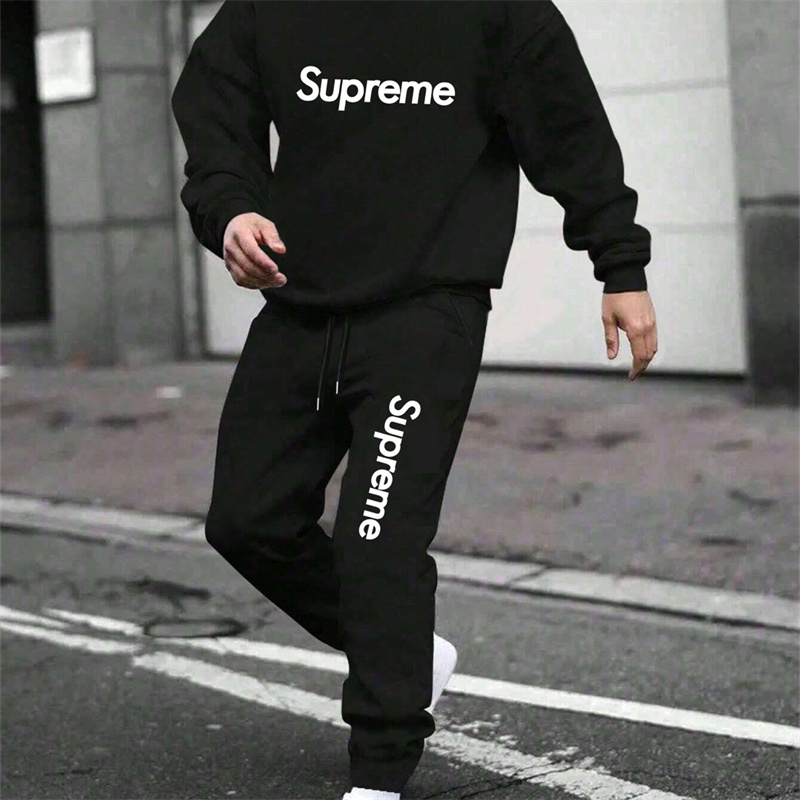 【 Supreme】箇性的なファッションデザインのブランドの連名のパーカーのセットです
