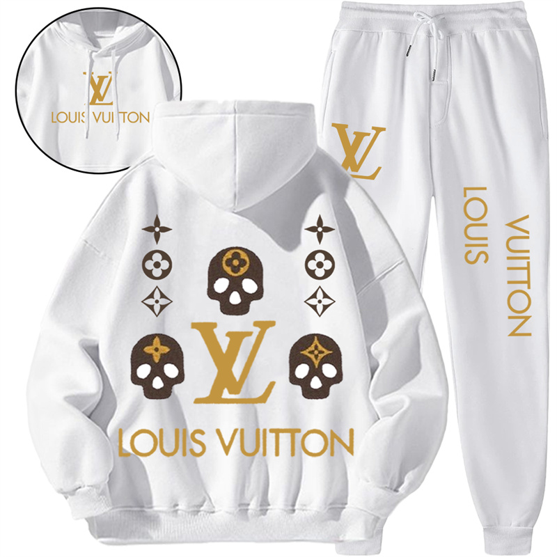 【 Louis Vuitton】デザイン髑髏シンプルなスタイルのパーカーセットです