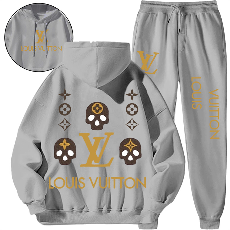 【 Louis Vuitton】デザイン髑髏シンプルなスタイルのパーカーセットです