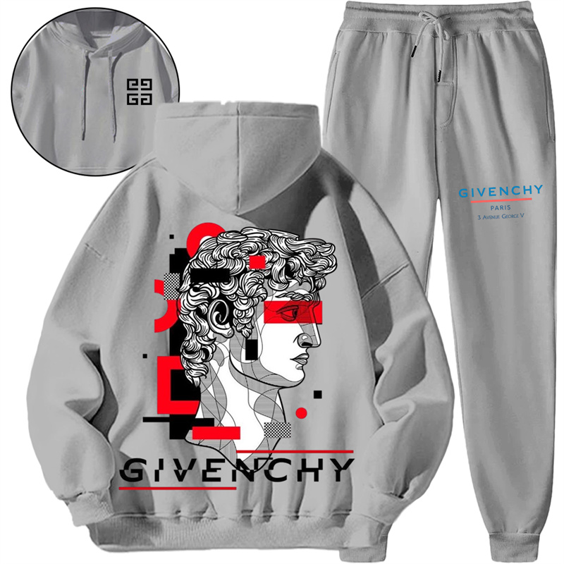 【 Givenchy 】西欧の彫像ファッションデザインファッションパーカーのセットです