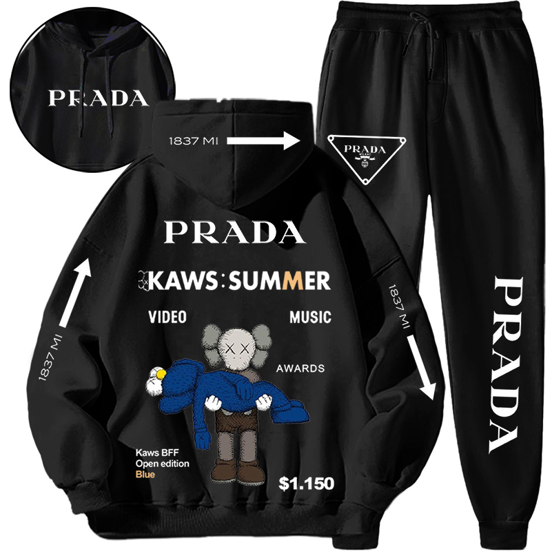 【 Prada 】箇性的なデザインのファッションのパーカーのスーツです