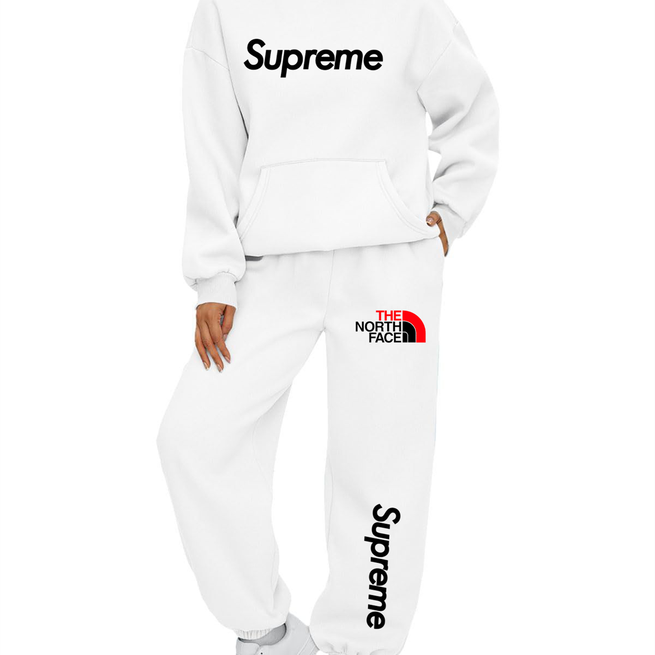 【 Supreme x The North Face 】ミュージックマウスファッション連名パーカーセットです