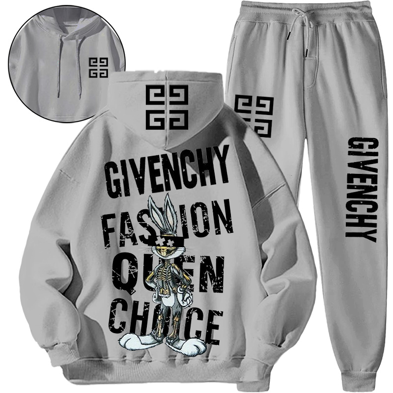 【 Givenchy 】デザイン性おしゃれバトルスタイルうさぎのパーカースーツです