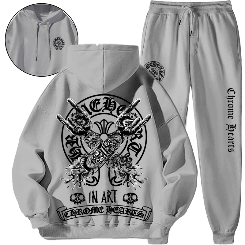 【 Chrome Hearts 】アメリカのストリートで流行しているパーカースーツです