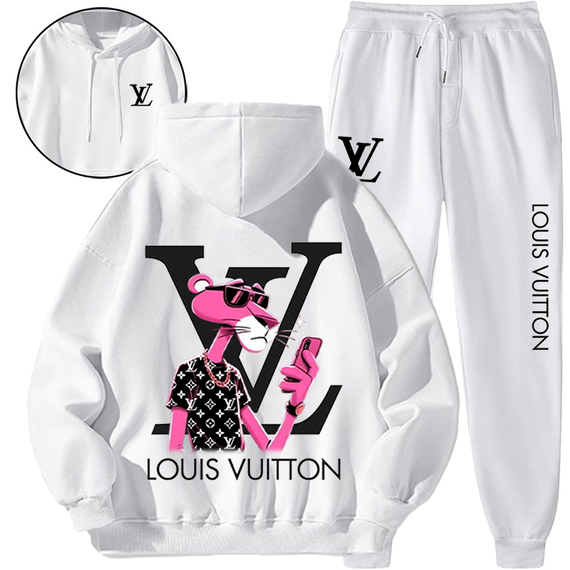 【 Louis Vuitton Malletier 】シンプルな箇性トレンド豹子連名パーカースーツです