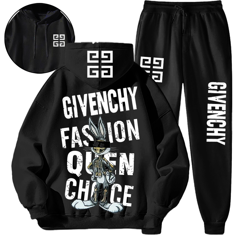 【 Givenchy 】デザイン性おしゃれバトルスタイルうさぎのパーカースーツです