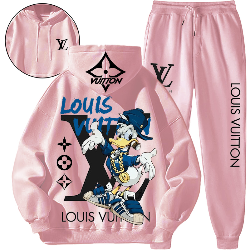 【 Louis Vuitton Malletier 】おしゃれなデザインのアヒルちゃんのパーカーセットです、経典のデザインの風格のファッションの衛衣