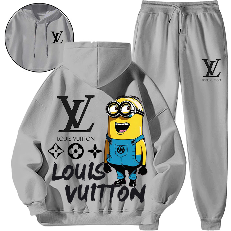【 Louis Vuitton Malletier 】かわいいミニオンデザインのおしゃれなパーカーのセットです
