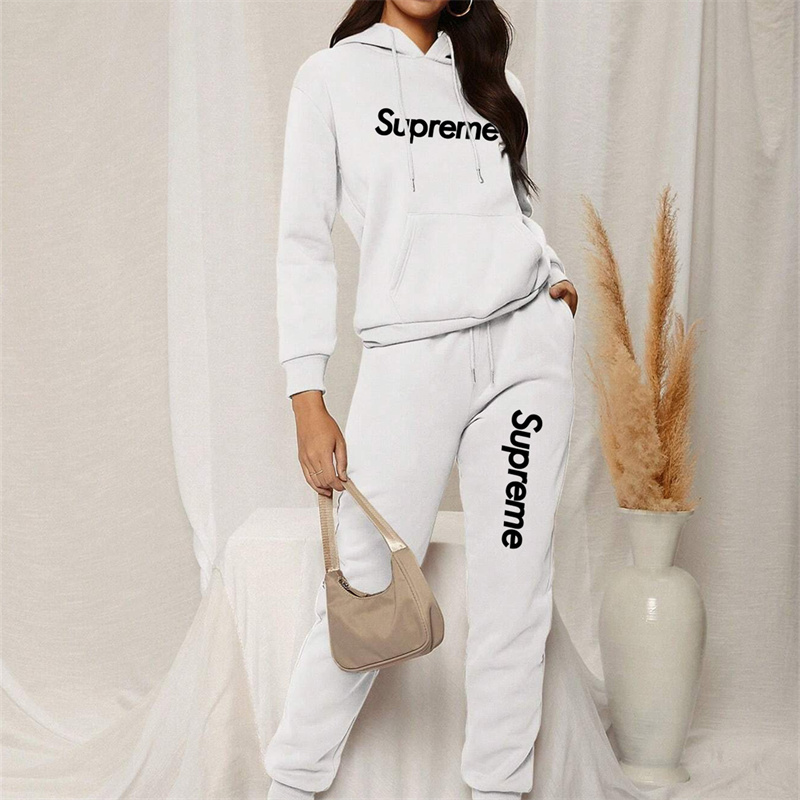 【 Supreme】箇性的なファッションデザインのブランドの連名のパーカーのセットです