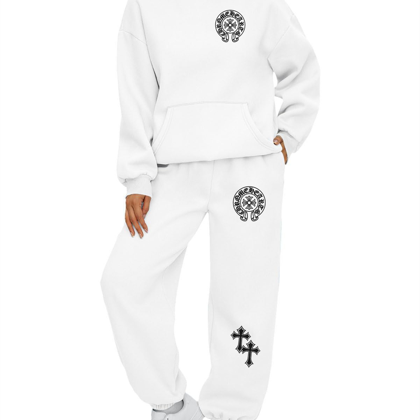 【 Chrome Hearts 】アメリカンファッションストリートデザイン法陣ジェスチャーパーカーセット