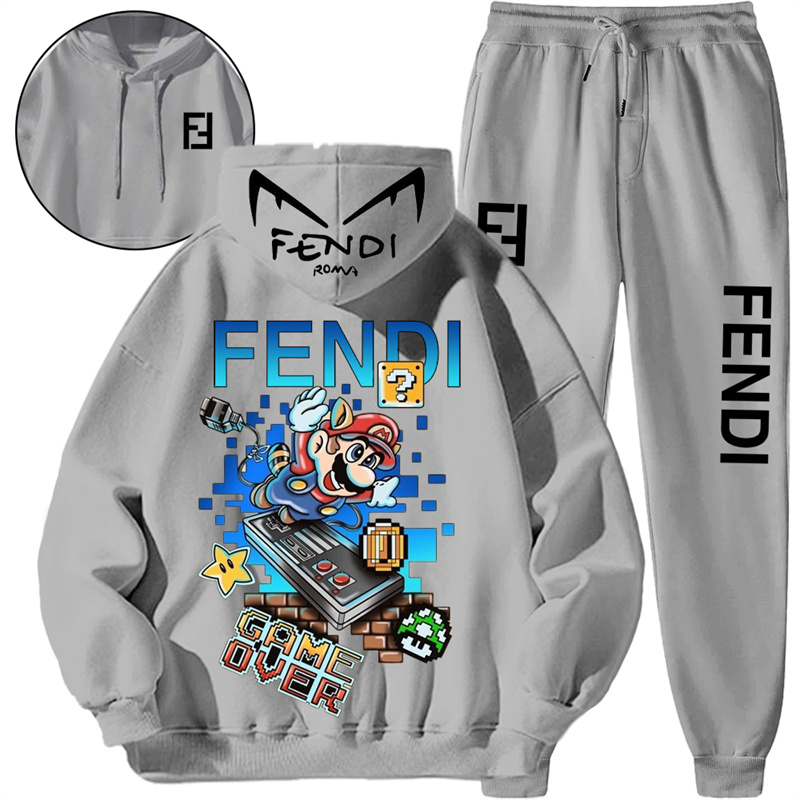 【 Fendi 】】ピクセルマリオファッションパーカーセットです