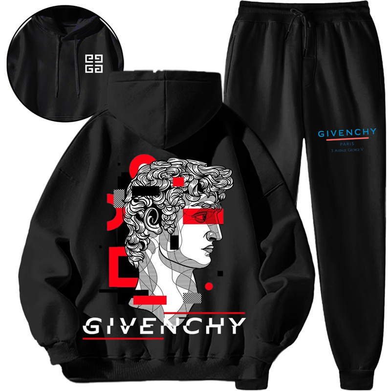 【 Givenchy 】西欧の彫像ファッションデザインファッションパーカーのセットです