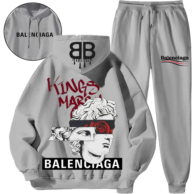 【 Balenciaga】彫像の箇性的なファッションブランドの衛衣のスーツです