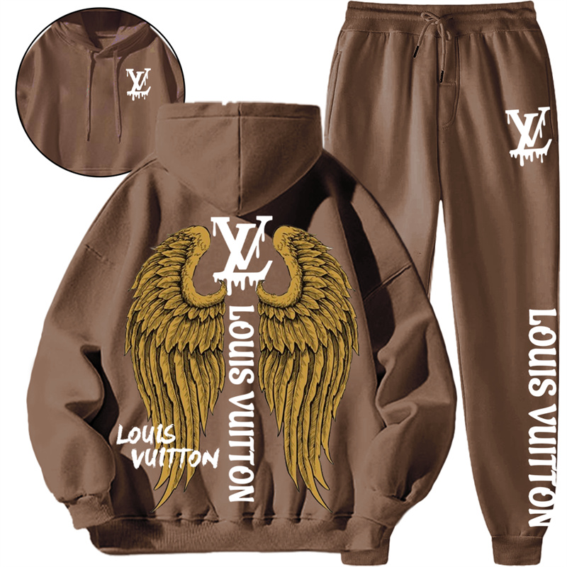 【 LOUIS VUITTON 】黄金の翼の個性的なデザインですパーカーのスーツです