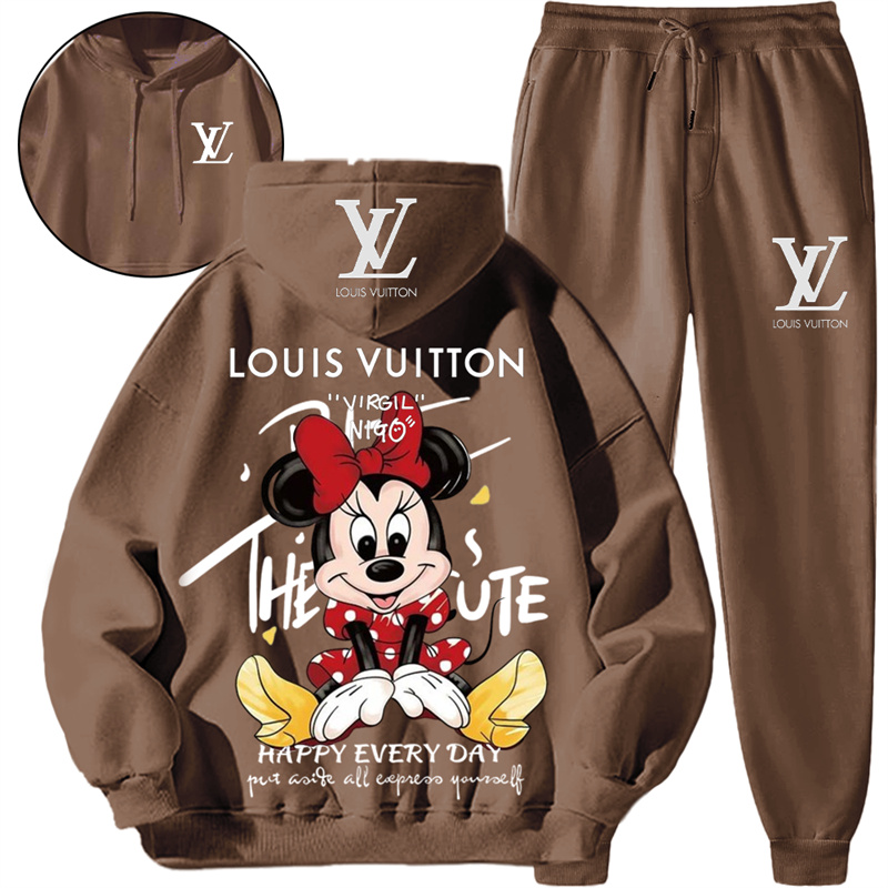 【 Louis Vuitton 】おしゃれねずみ連名パーカーセットです
