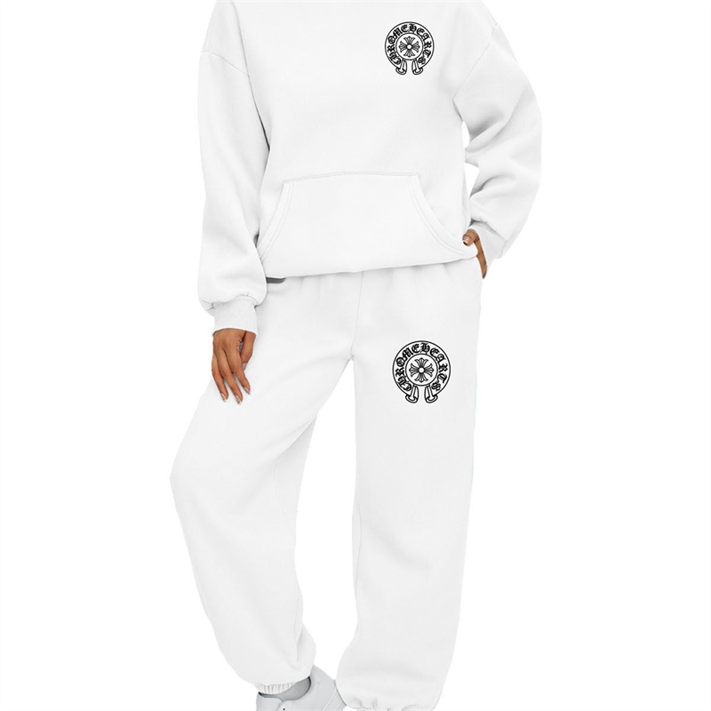 【 Chrome Hearts 】スタイリッシュなデザインの黒人ファッションパーカーのスーツです