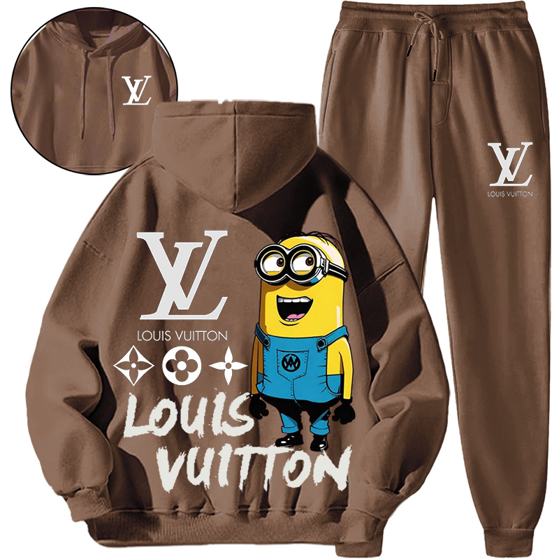 【 Louis Vuitton Malletier 】かわいいミニオンデザインのおしゃれなパーカーのセットです