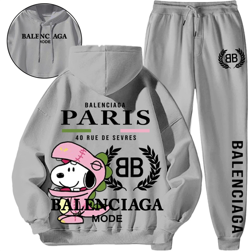 【BALENCIAGA】SNOOPY かわいいデザインです恐竜の服を着た犬ですパーカーのスーツです