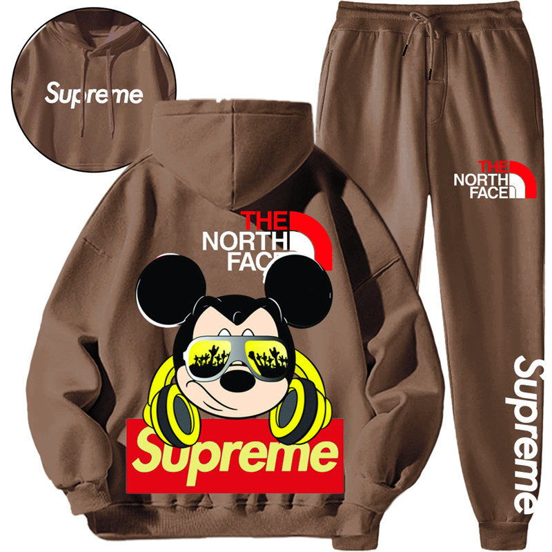 【 Supreme x The North Face 】ミュージックマウスファッション連名パーカーセットです