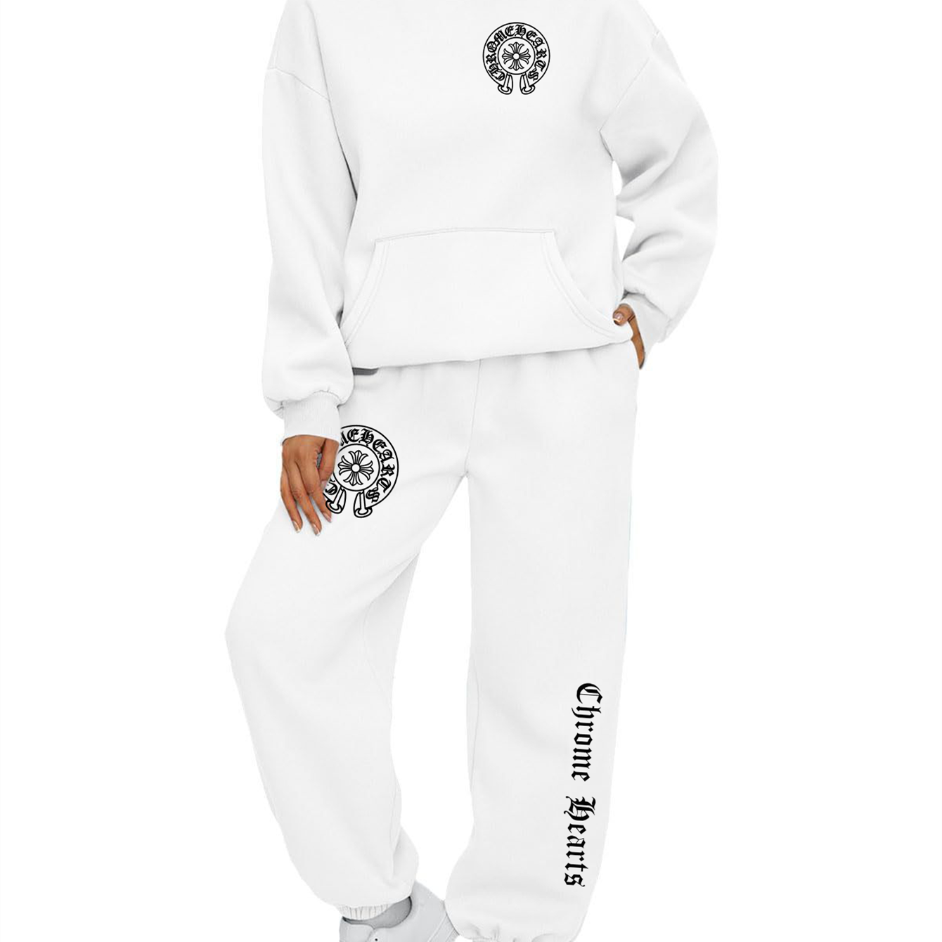 【 Chrome Hearts 】個性的なアメリカンストリートファッションのパーカースーツです