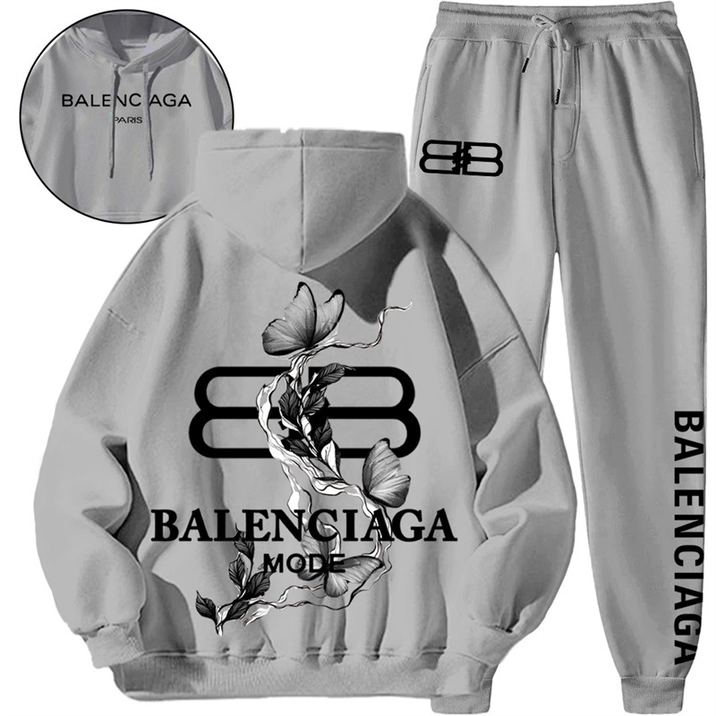 【 BALENCIAGA 】ユニークなデザインですファッション水墨蝶ですパーカーのスーツです