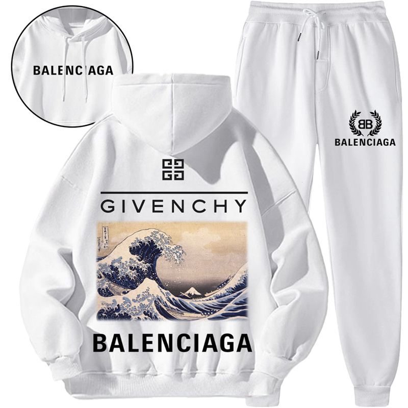 【 Balenciaga x Givenchy 】神奈川のサーフィンのテーマのファッションのパーカーのセットです